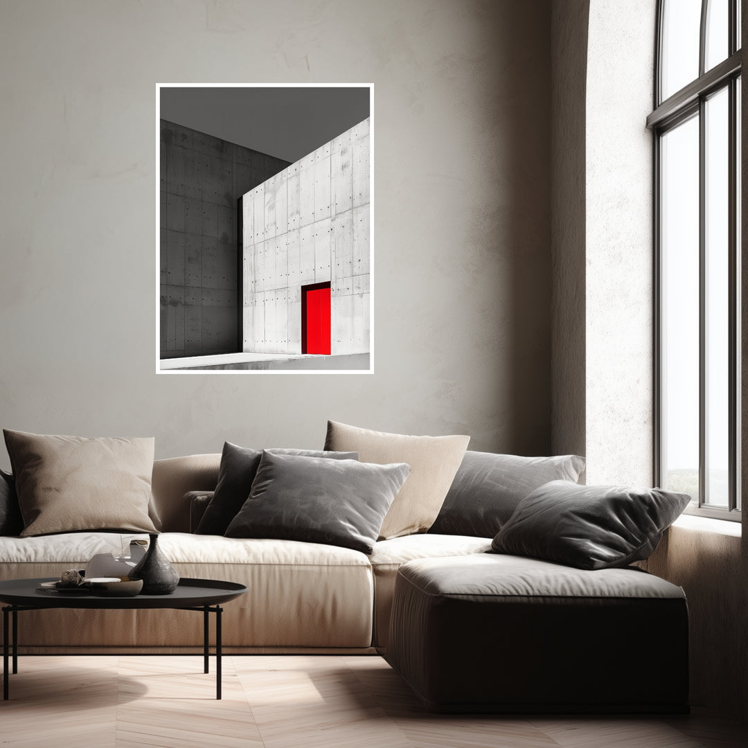 Kontrast der Moderne Poster schwarz weiß – mattes Kunstdruck-Papier – Ansicht 4