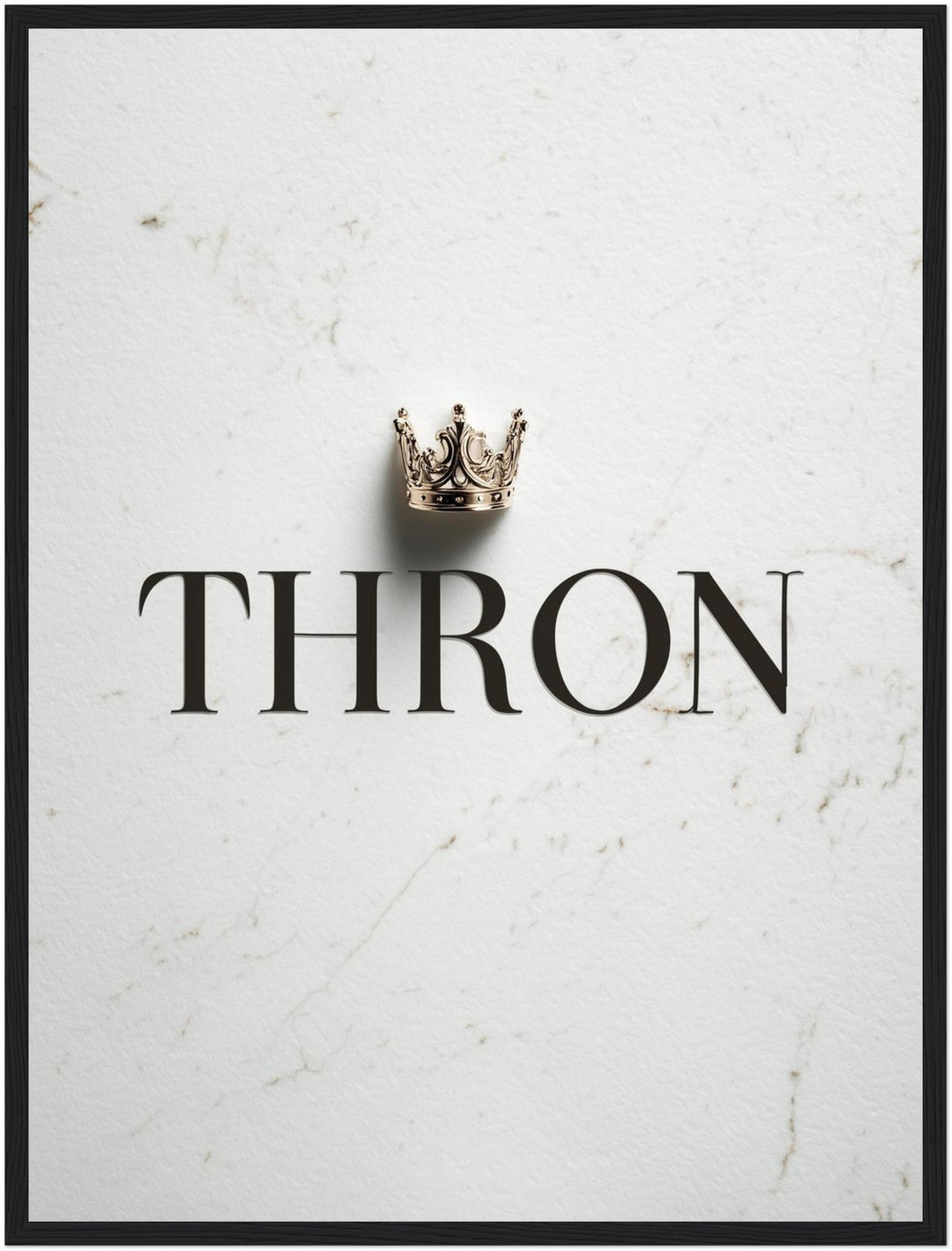 Schriftzug Thron mit Krone Poster abstrakt – mattes Kunstdruck-Papier – Ansicht 6