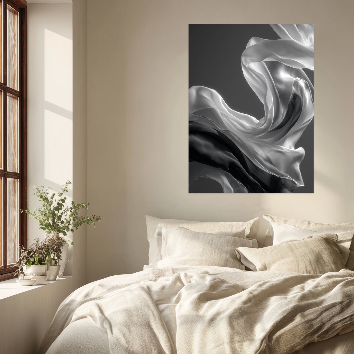 Seidenschal Leinwandbild