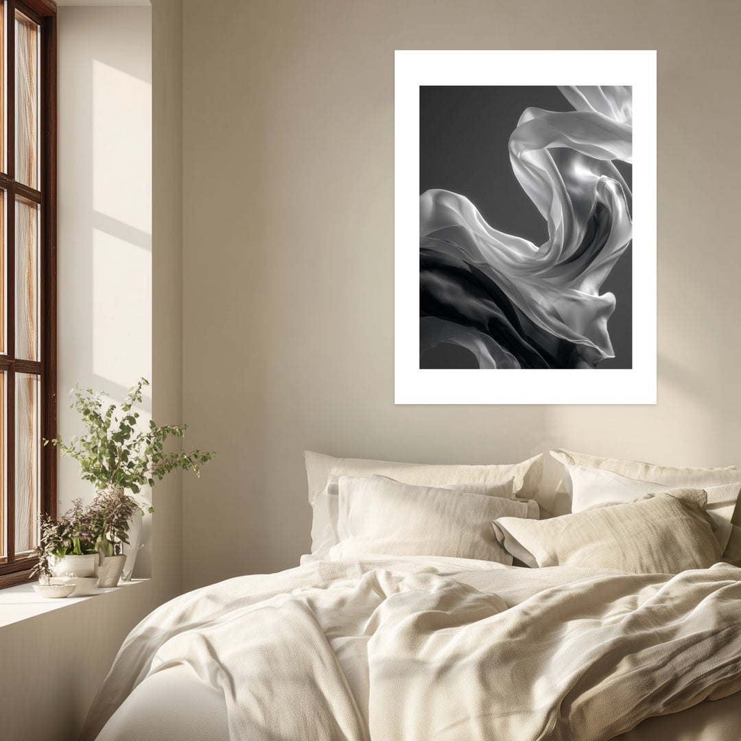 Seidenschal Poster abstrakt – mattes Kunstdruck-Papier – Ansicht 2