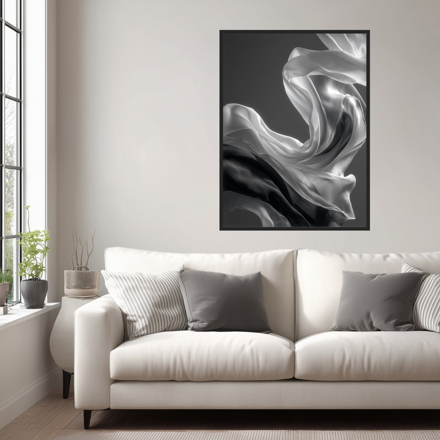 Seidenschal Leinwandbild