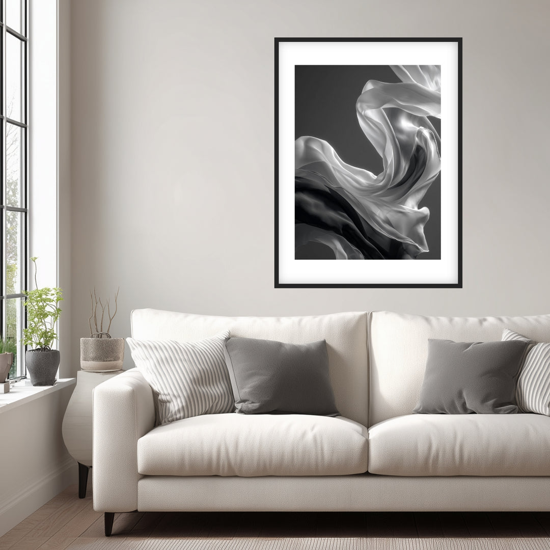 Seidenschal Poster abstrakt – mattes Kunstdruck-Papier – Ansicht 3