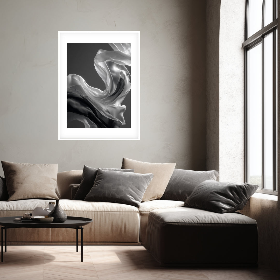 Seidenschal Poster abstrakt – mattes Kunstdruck-Papier – Ansicht 4