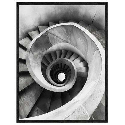 Spiraltreppe Draufsicht Leinwandbild