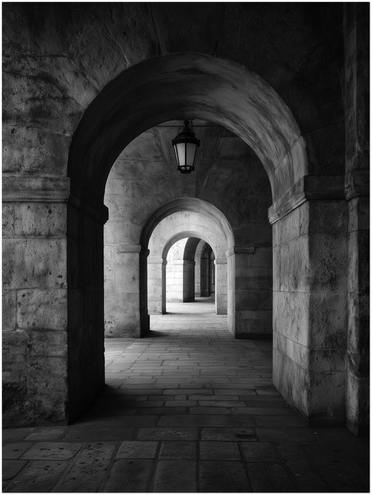 Steinbogen Durchgang Leinwandbild