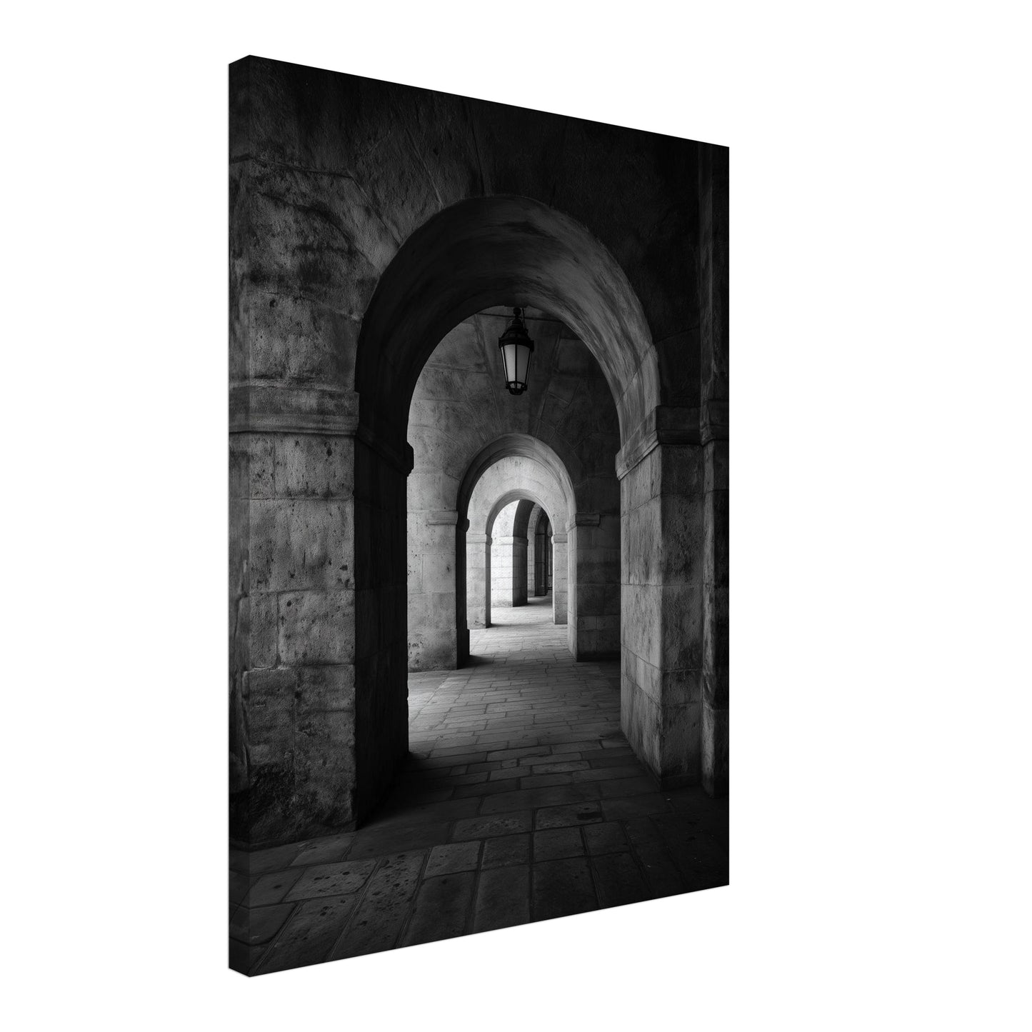 Steinbogen Durchgang Leinwandbild