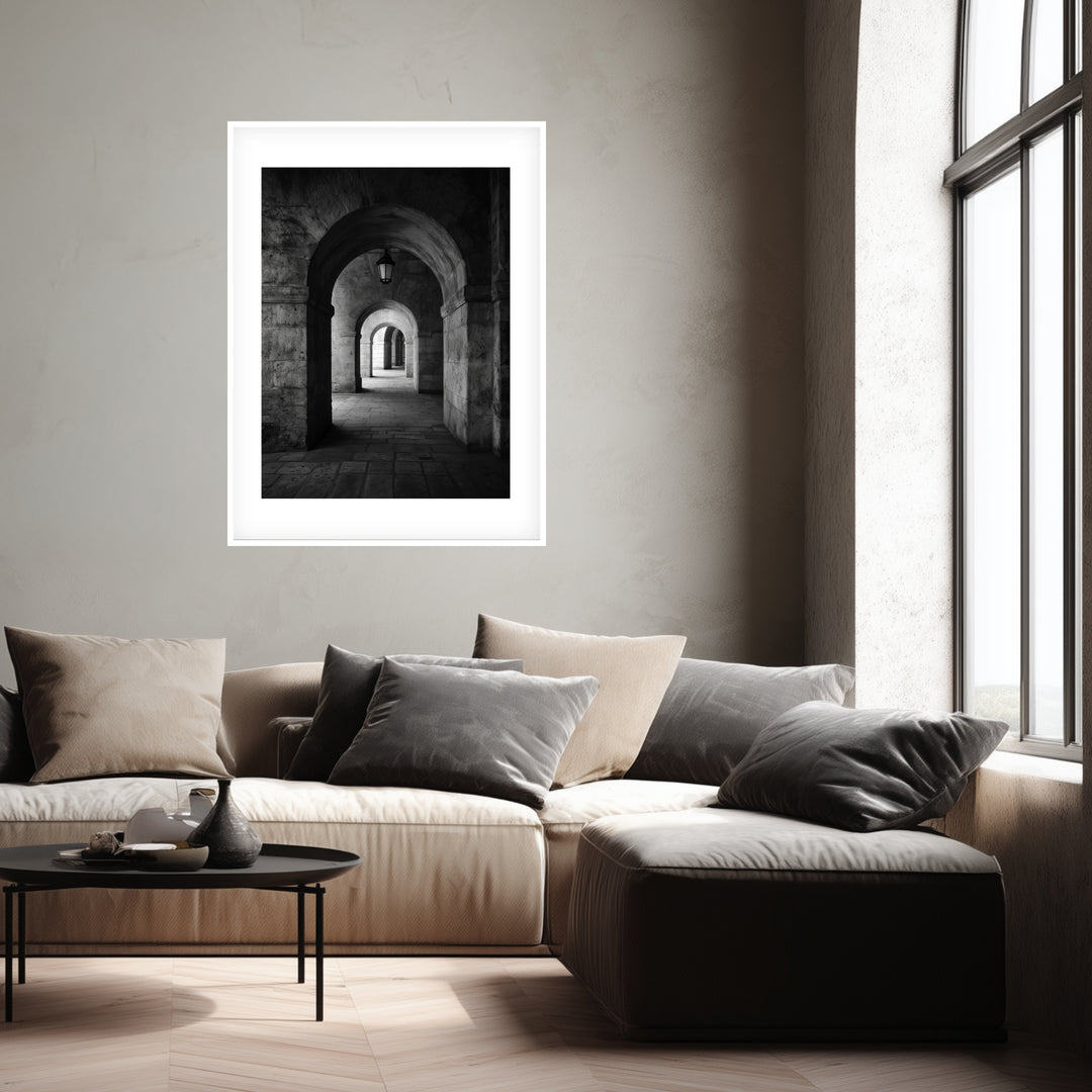 Steinbogen Durchgang Poster abstrakt – mattes Kunstdruck-Papier – Ansicht 2