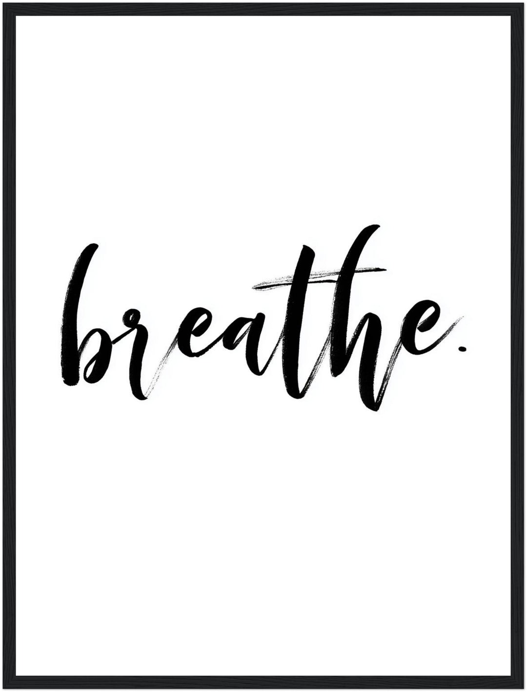 Typografie breathe Poster abstrakt – mattes Kunstdruck-Papier – Ansicht 5