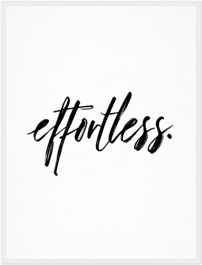 Typografie effortless Poster