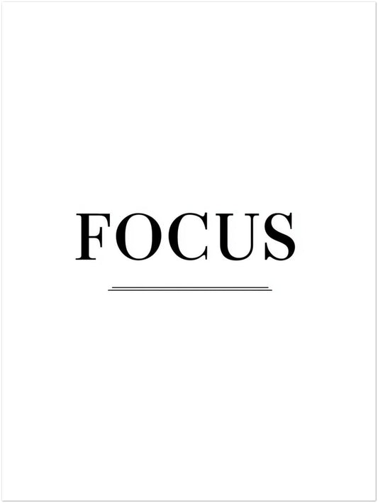 Typografie FOCUS Poster