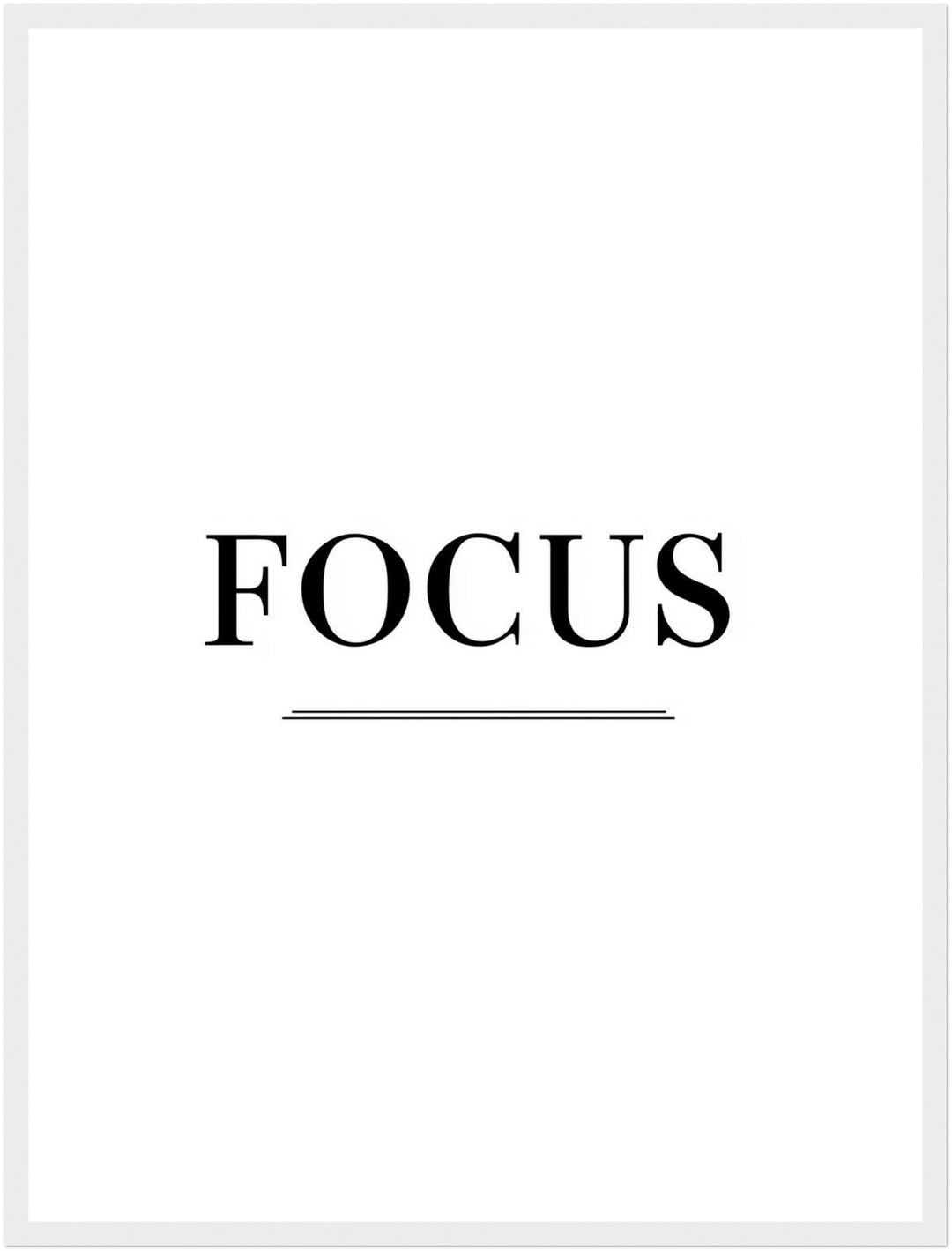 Typografie FOCUS Poster abstrakt – mattes Kunstdruck-Papier – Ansicht 6