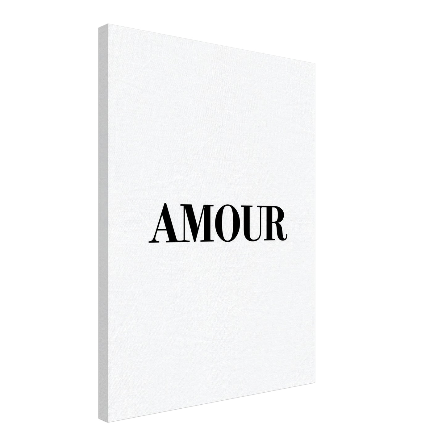 Typografie AMOUR Leinwandbild