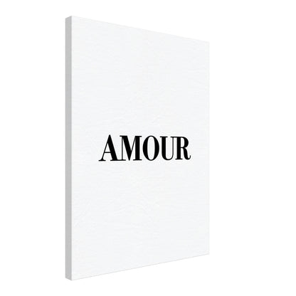 Typografie AMOUR Leinwandbild