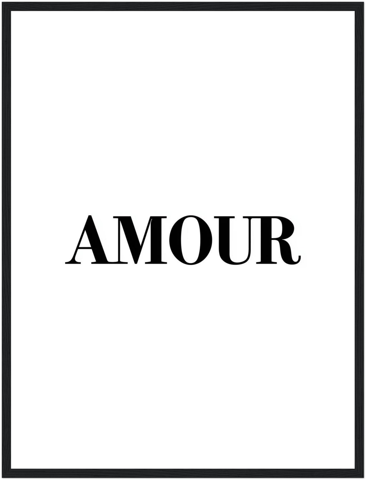 Typografie AMOUR Poster