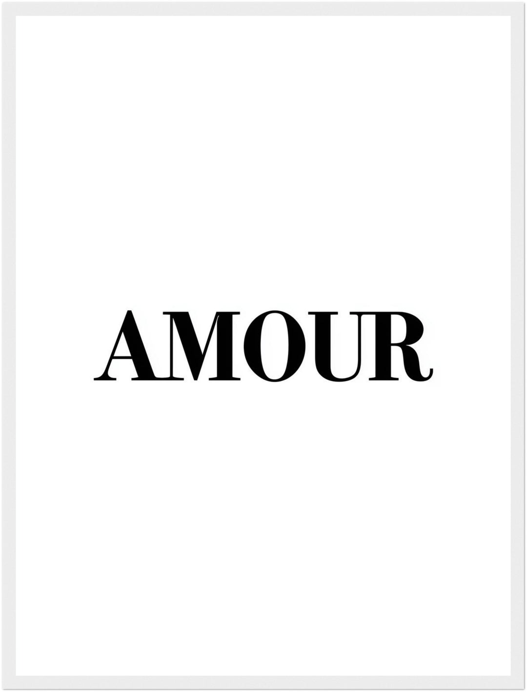 Typografie AMOUR Poster abstrakt – mattes Kunstdruck-Papier – Ansicht 6