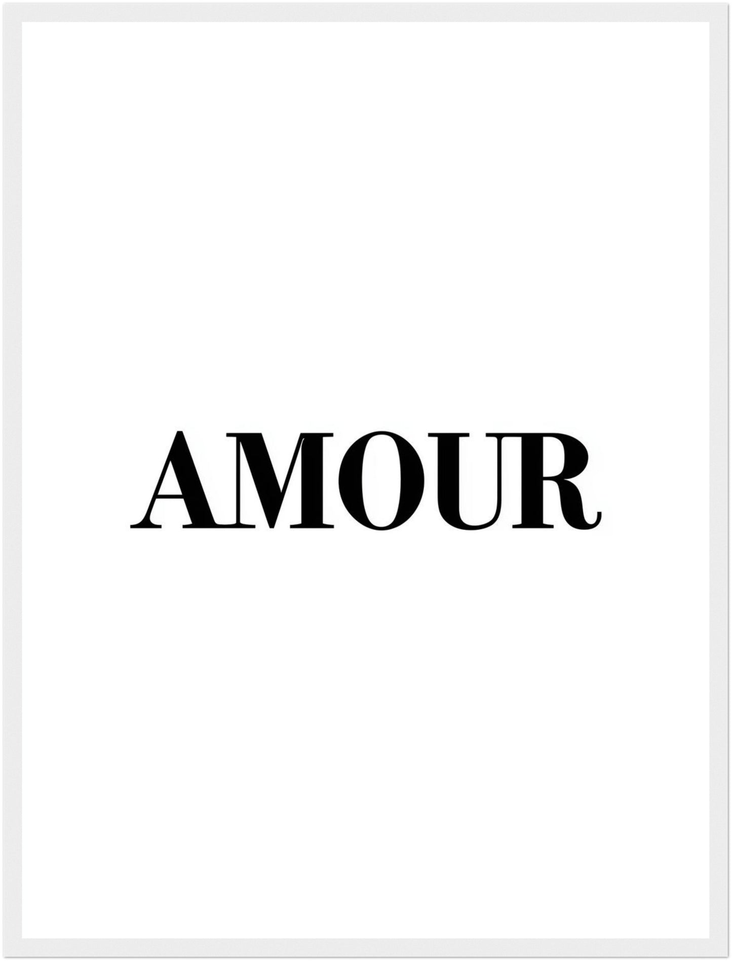 Typografie AMOUR Poster