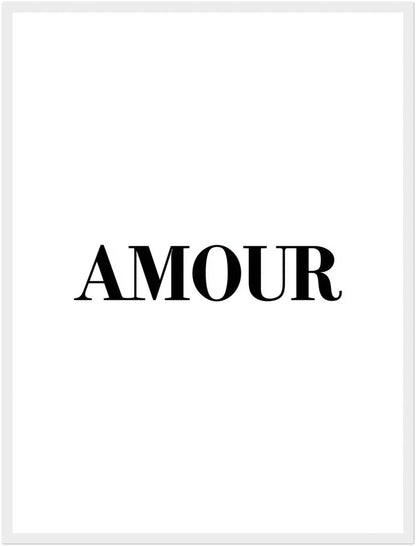 Typografie AMOUR Poster