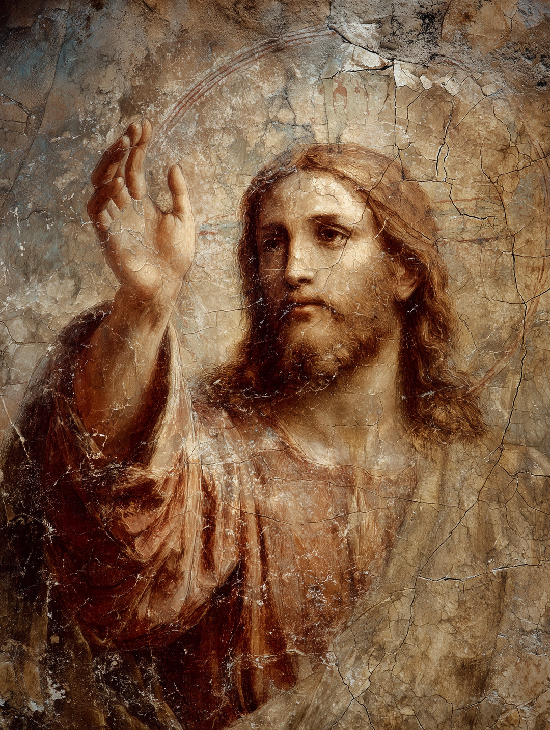 Segnender Jesus spirituell – Wandkunst