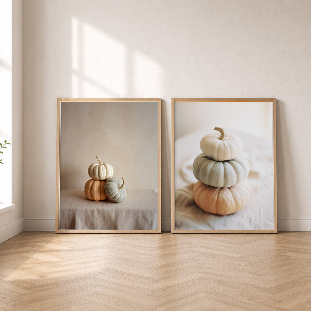 Set-Ansicht: Kürbis Stillleben 2er Poster Set