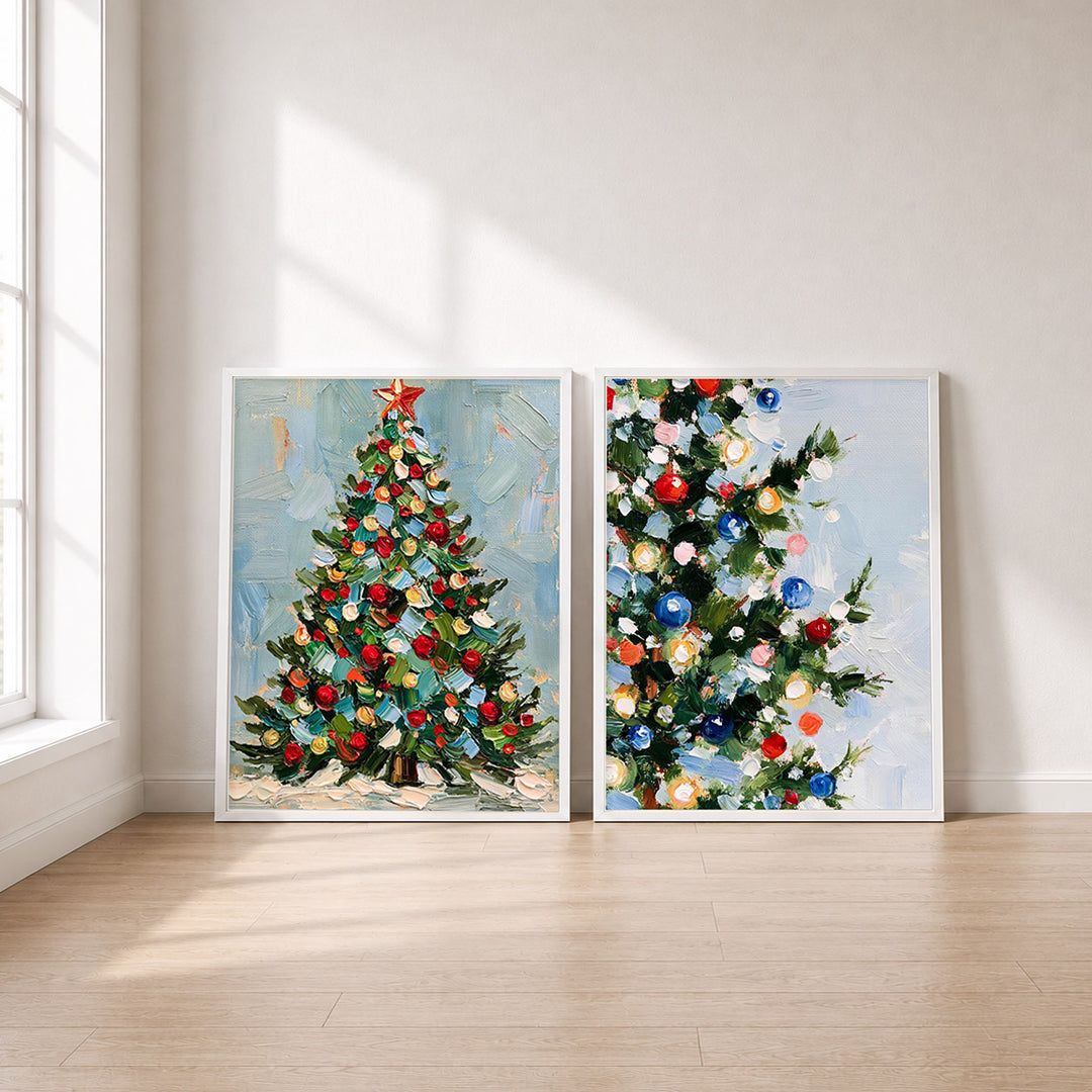 Set-Ansicht: Weihnachtsbaum 2er Poster Set