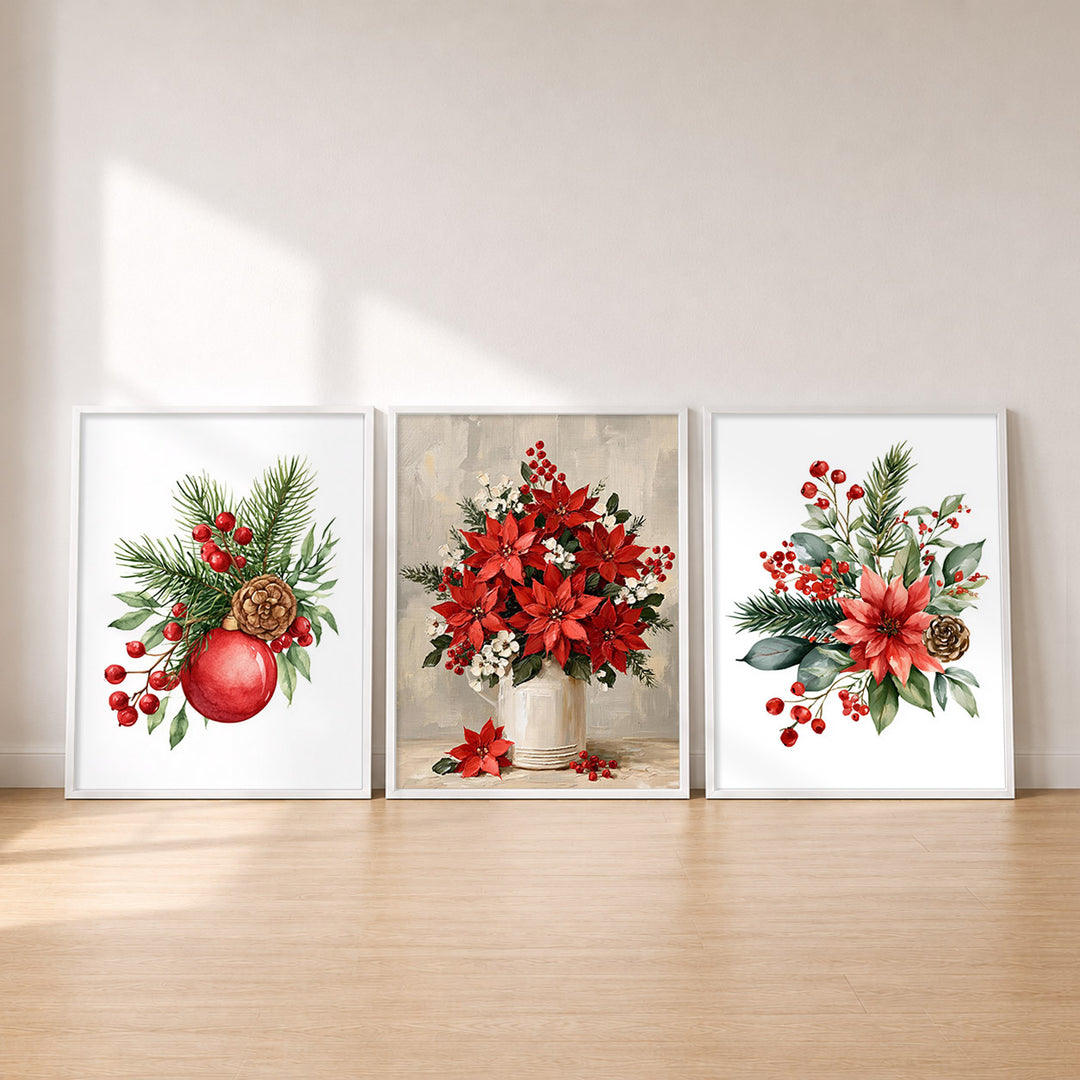 Set-Ansicht: Weihnachtsstern 3er Set Poster