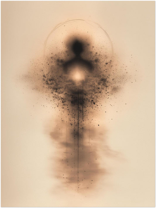 Abstrakte menschliche Energieform Poster