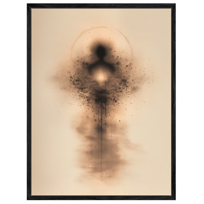 Abstrakte menschliche Energieform Leinwandbild