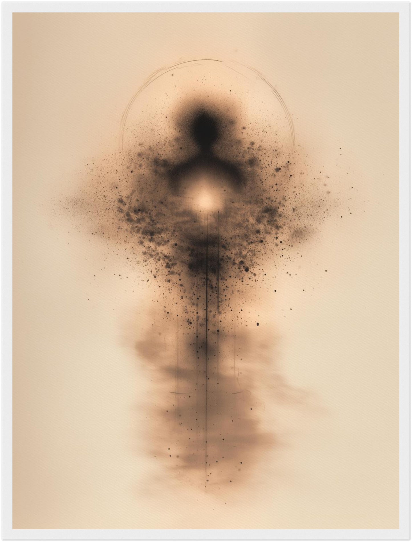 Abstrakte menschliche Energieform Poster