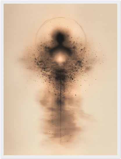 Abstrakte menschliche Energieform Poster