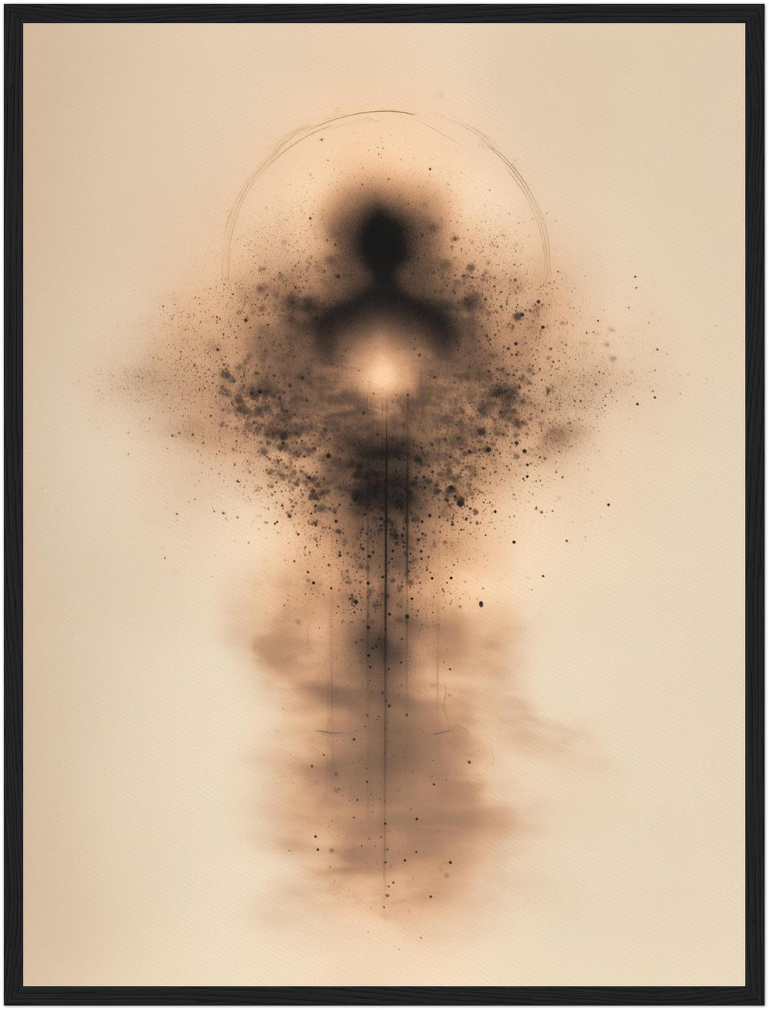 Abstrakte menschliche Energieform Poster abstrakt – mattes Kunstdruck-Papier – Ansicht 5