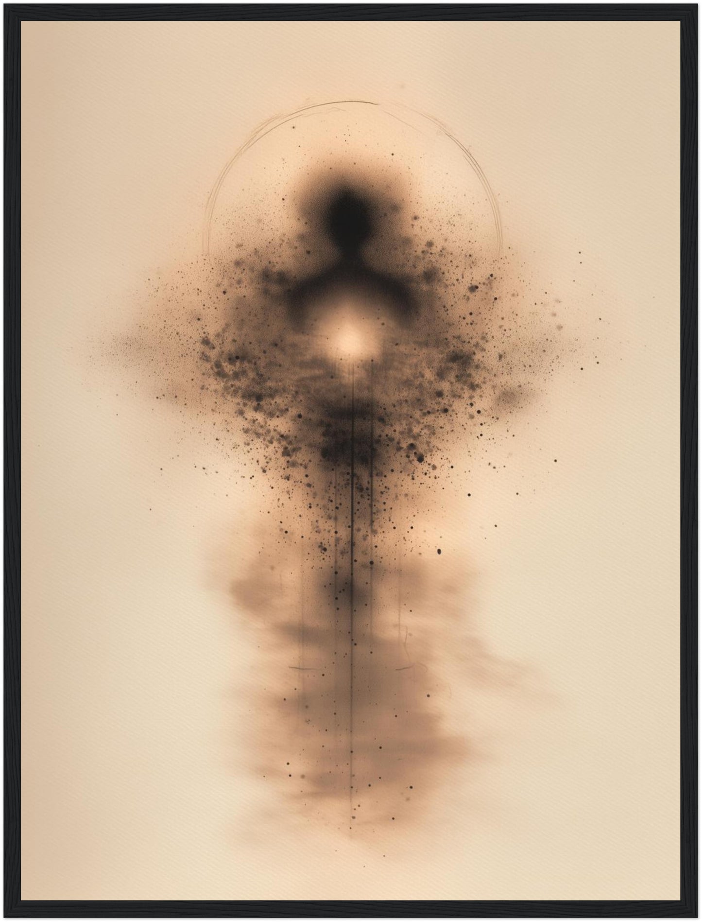 Abstrakte menschliche Energieform Poster