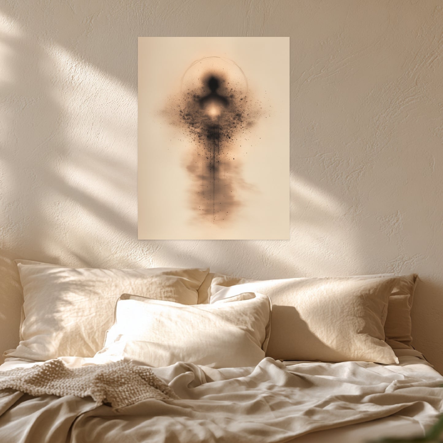 Abstrakte menschliche Energieform Leinwandbild