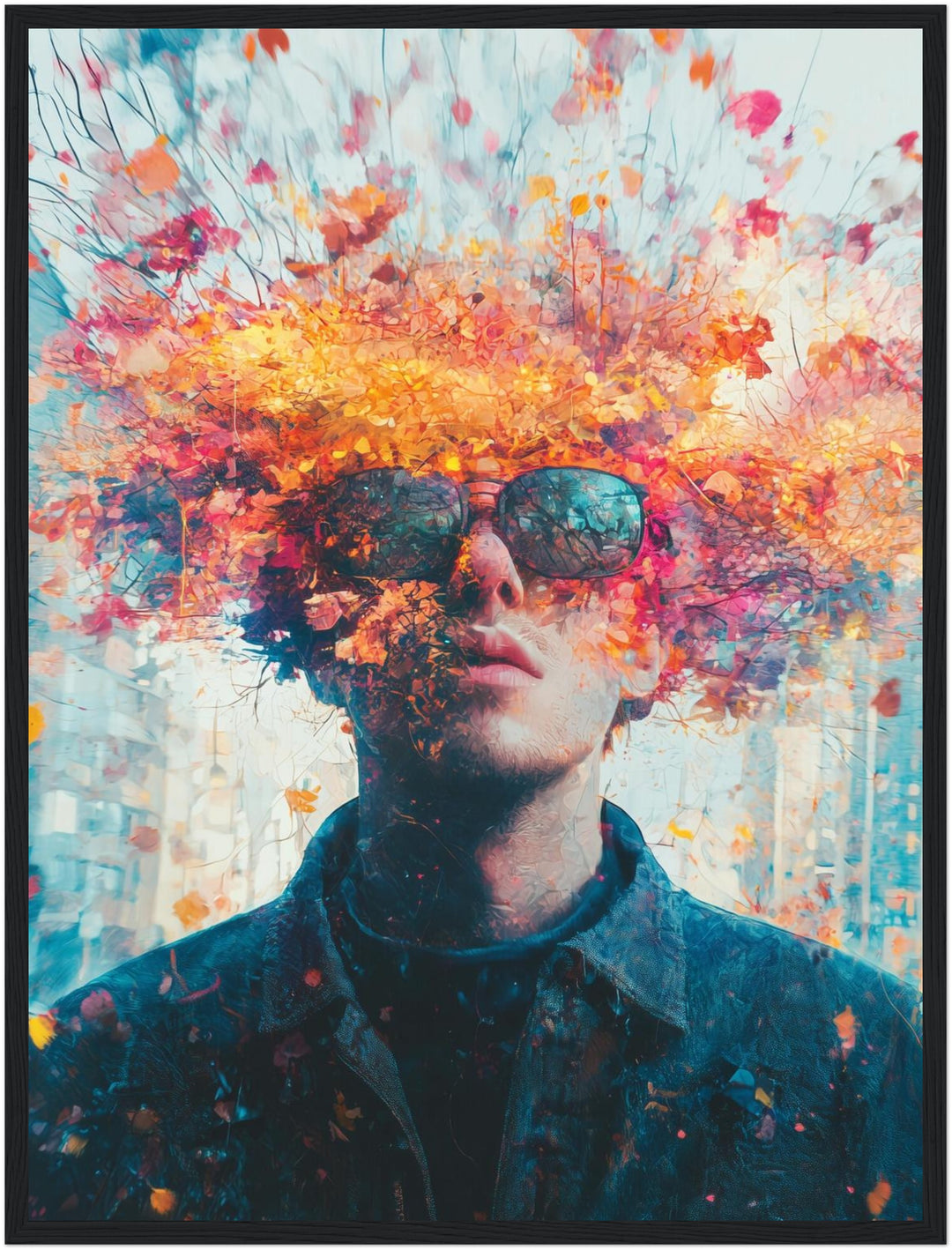 Herbstliche Gedankenflut Poster spirituell – mattes Kunstdruck-Papier – Ansicht 5