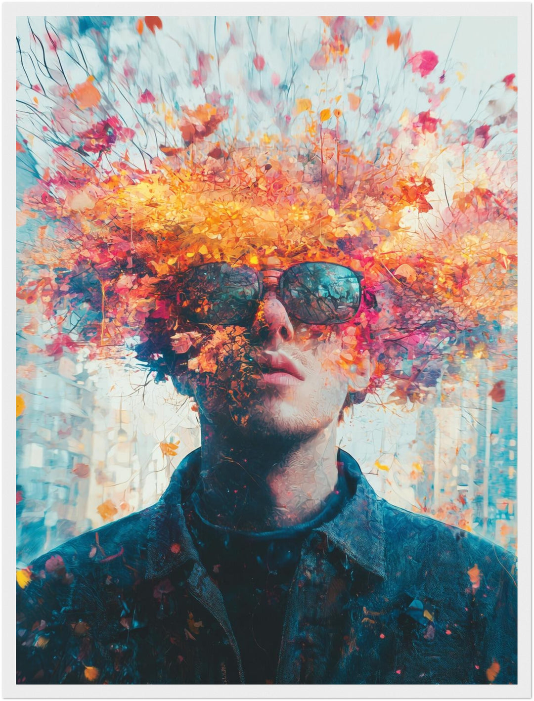 Herbstliche Gedankenflut Poster spirituell – mattes Kunstdruck-Papier – Ansicht 6