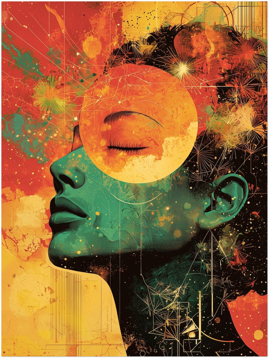 Innere Harmonie spirituell – Wandkunst