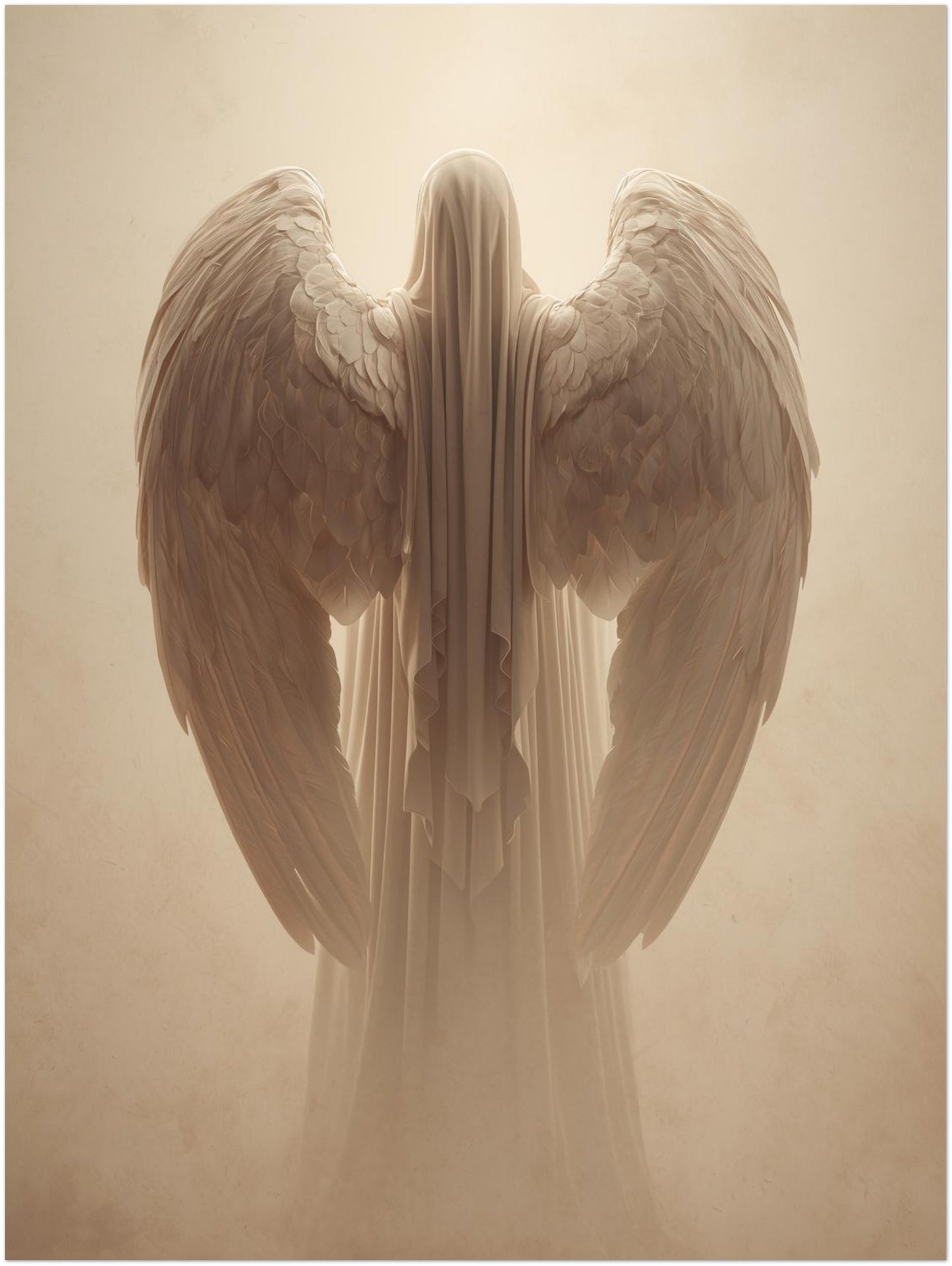 Geflügelte Lichtgestalt Poster