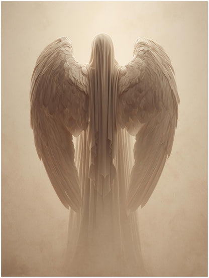 Geflügelte Lichtgestalt Poster