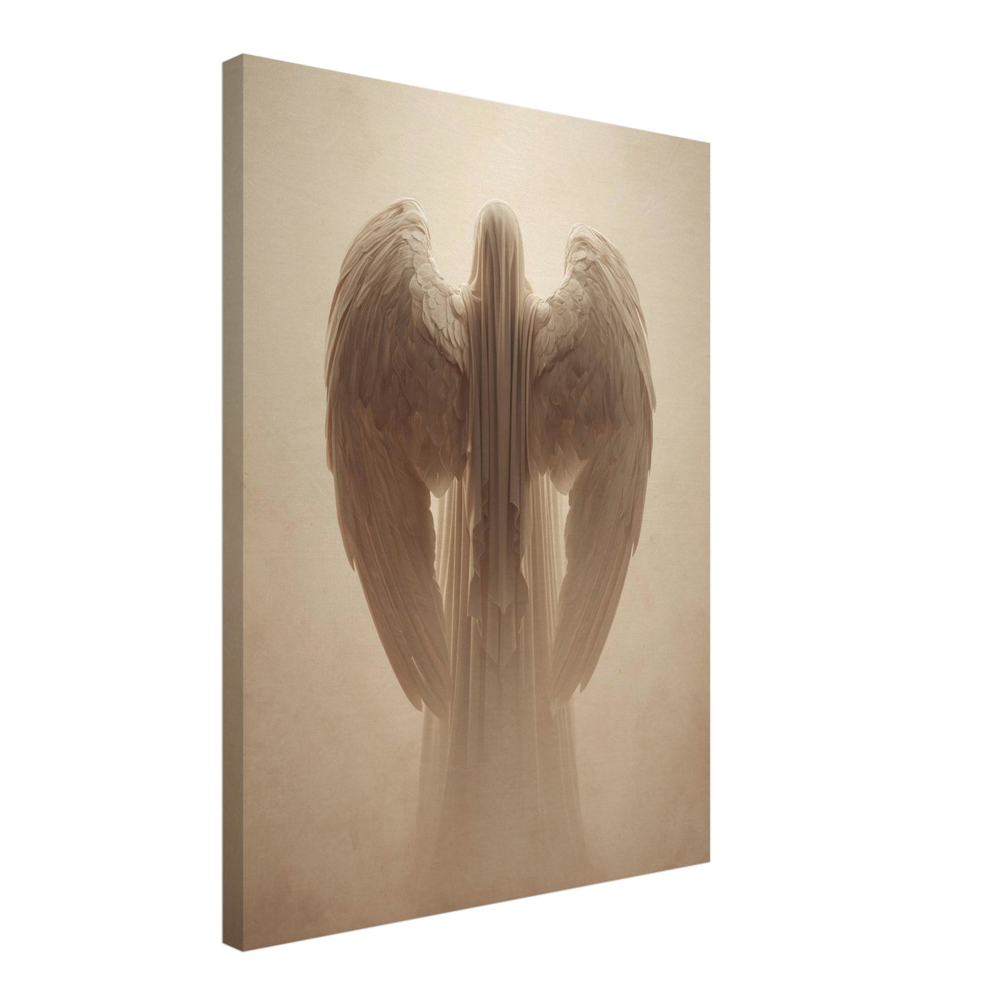 Geflügelte Lichtgestalt Leinwandbild