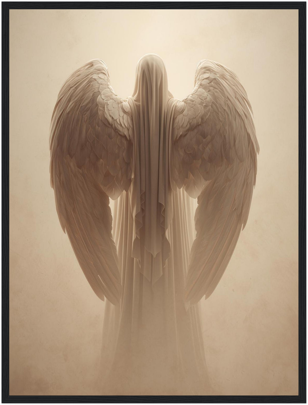 Geflügelte Lichtgestalt Poster abstrakt – mattes Kunstdruck-Papier – Ansicht 5