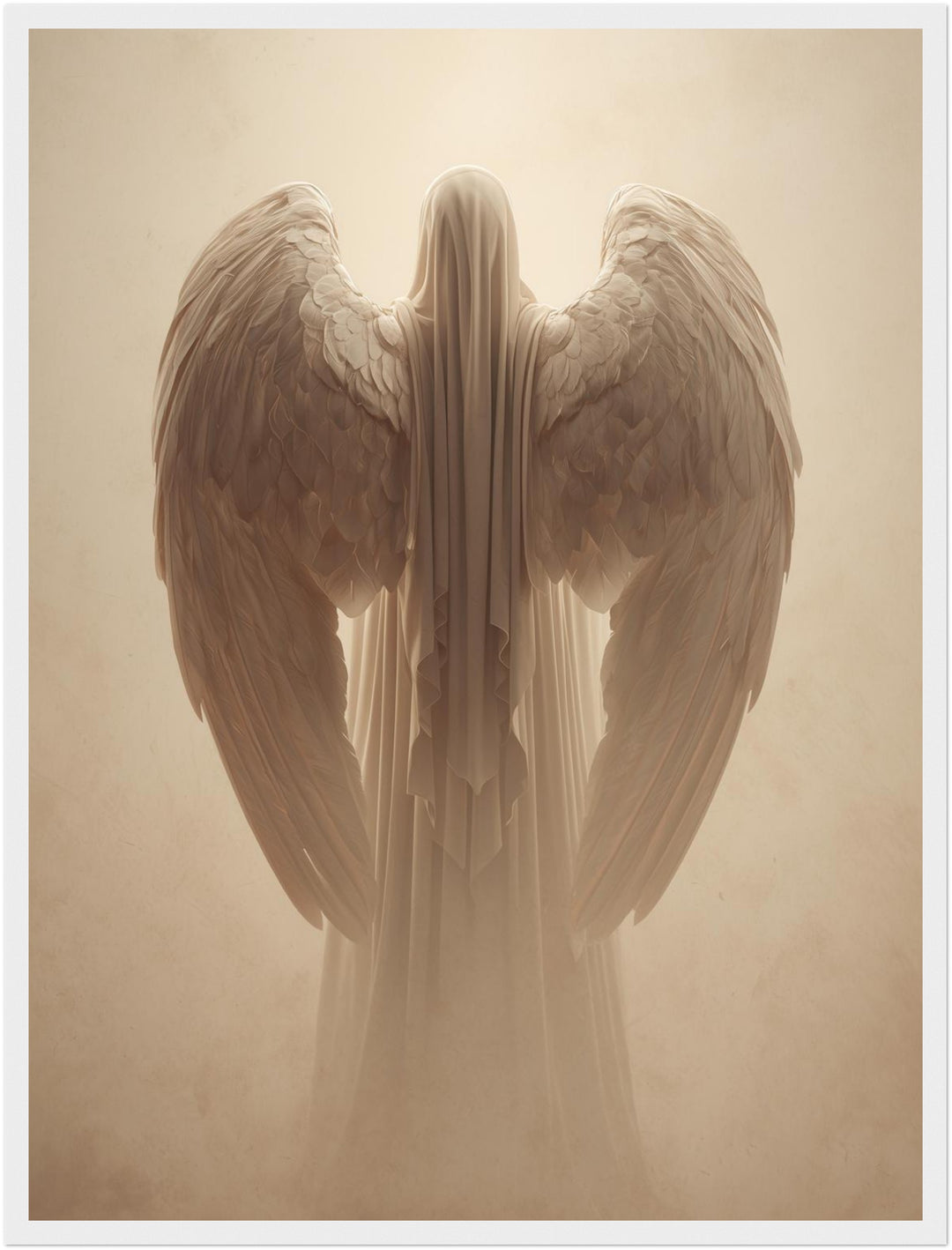 Geflügelte Lichtgestalt Poster abstrakt – mattes Kunstdruck-Papier – Ansicht 3