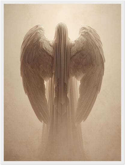 Geflügelte Lichtgestalt Poster