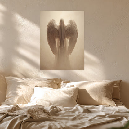 Geflügelte Lichtgestalt Poster