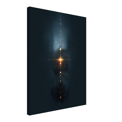 Geometrisches Lichtsymbol Kosmos Leinwandbild