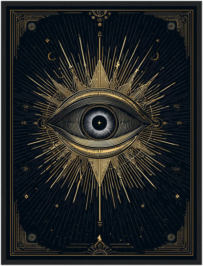 Goldenes Auge Strahlen Poster