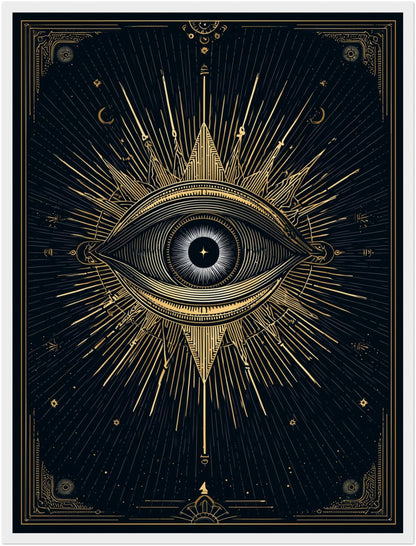 Goldenes Auge Strahlen Poster