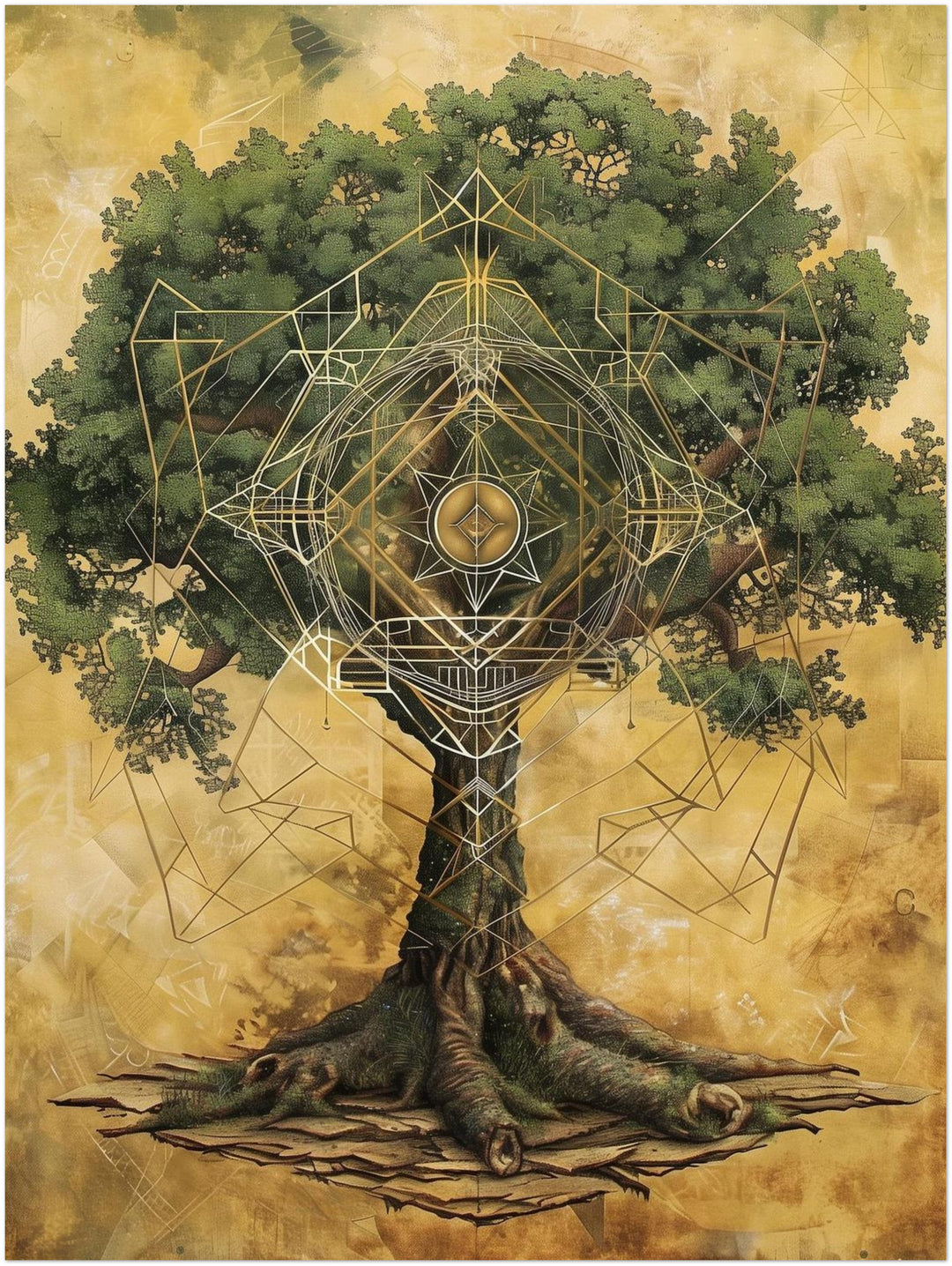 Lebensbaum der Harmonie spirituell – Wandkunst