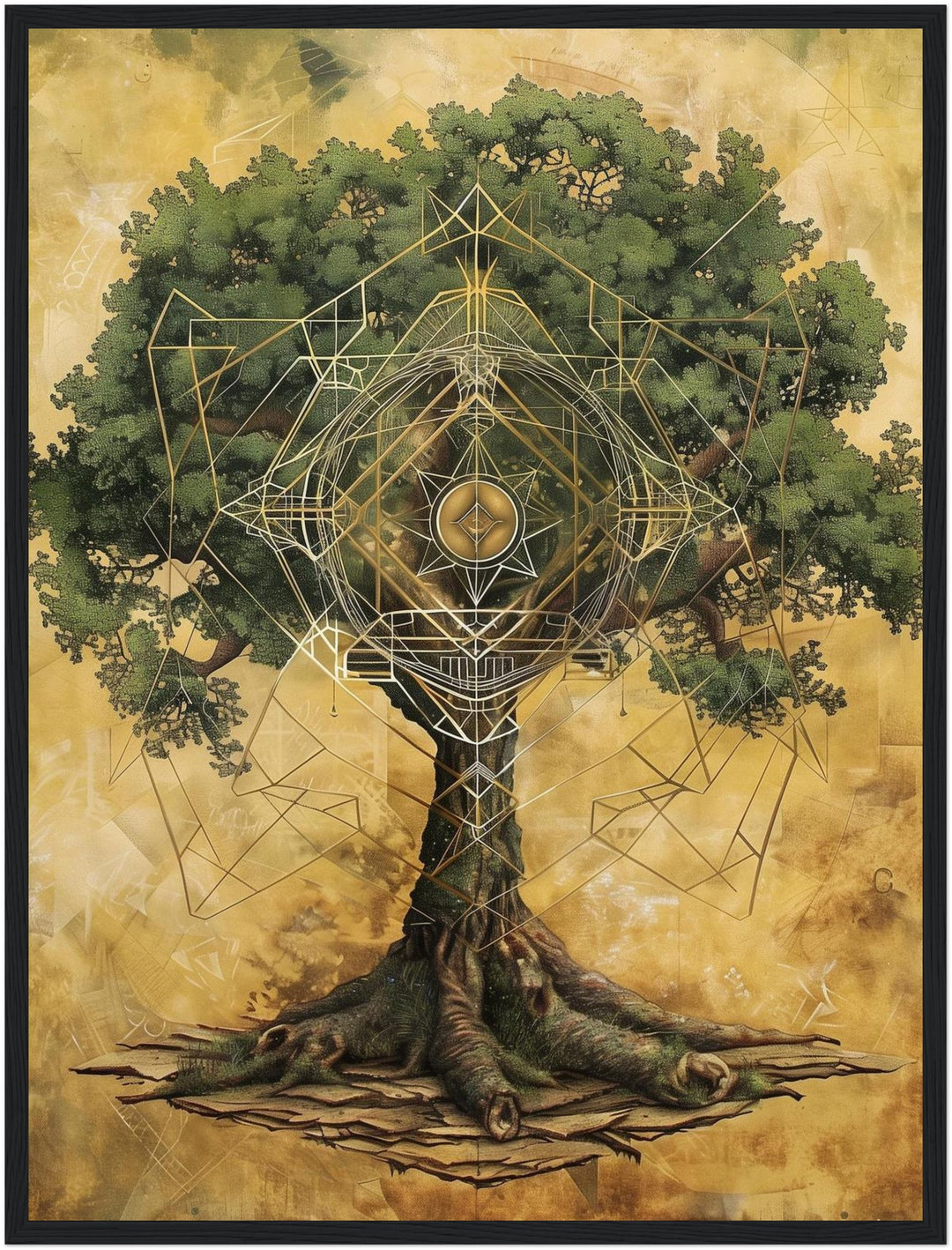 Lebensbaum der Harmonie Poster spirituell – mattes Kunstdruck-Papier – Ansicht 5
