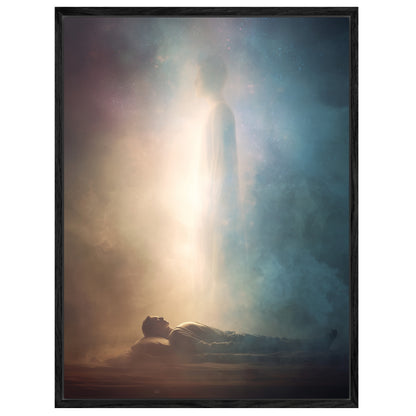 Schlafende Figur Lichterscheinung Leinwandbild