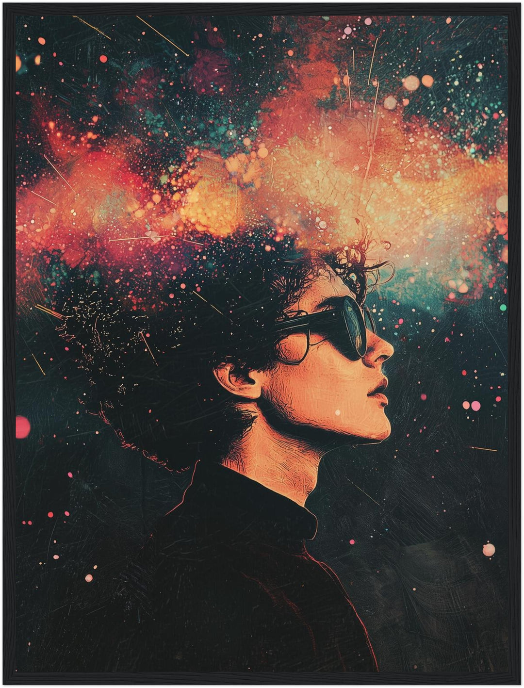Kosmische Gedankenreise Poster spirituell – mattes Kunstdruck-Papier – Ansicht 5