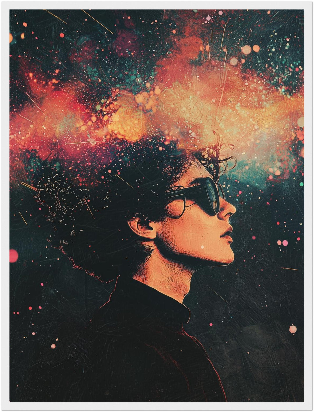 Kosmische Gedankenreise Poster spirituell – mattes Kunstdruck-Papier – Ansicht 6